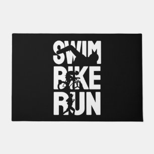 Swim Bike Run Doormat