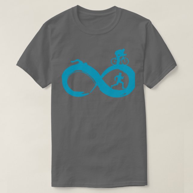 Swim Bike Run Triathlon 5 T-Shirt (Design Front)