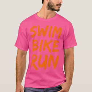 Swim Bike Run Triathlon cool design 4 T-Shirt