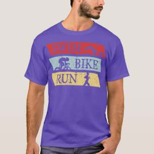 Swim Bike Run Triathlon T-Shirt
