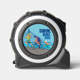 SWIM. BIKE. RUN. Triathlon. Triathlete 16feet (5m) 1