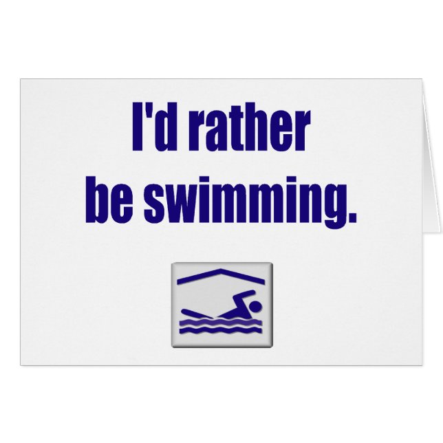 Swim Card (Front Horizontal)