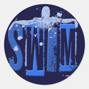 SWIM CLASSIC ROUND STICKER