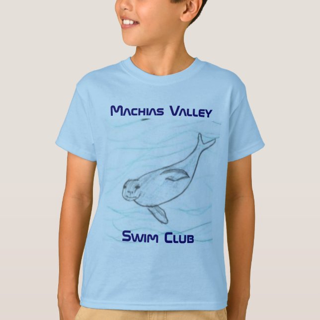 Swim club, Machias Valley Swim Club T-Shirt (Front)