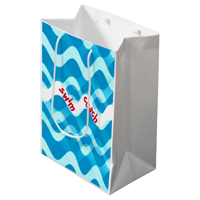 Swim Coach Gift Bag (Front Angled)