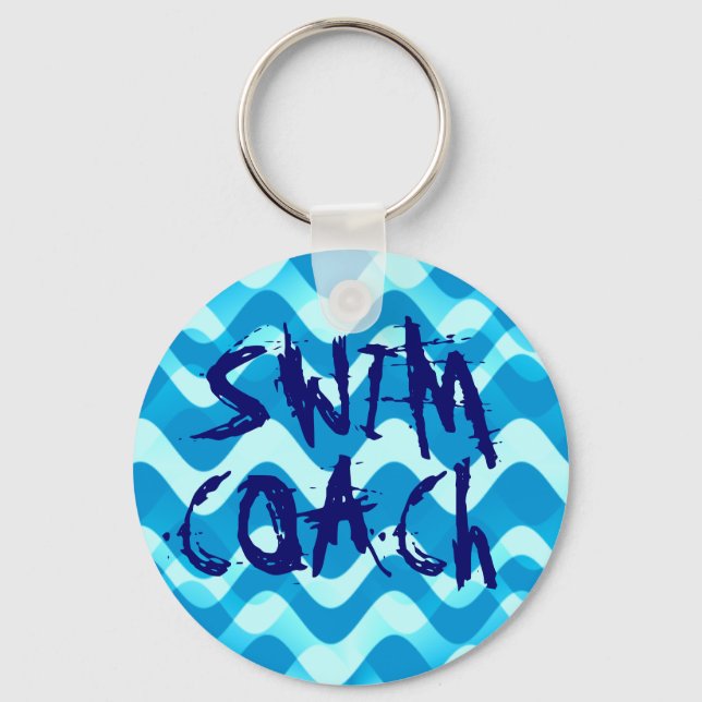 SWIM COACH Keychain (Front)