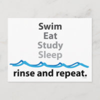 Swim, eat, study, sleep ... rinse and repeat