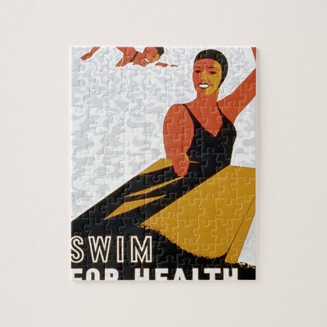 Swim for health in safe and pure pools jigsaw puzzle (Vertical)