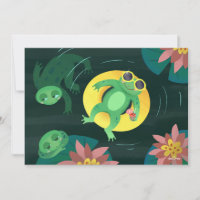 Swim Frog Yellow Sunglasses DIY Blank