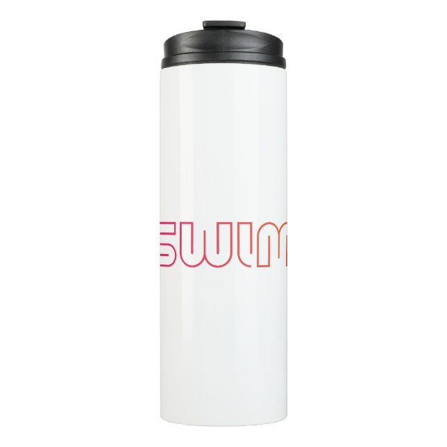 Swim fun design thermal tumbler (Front)