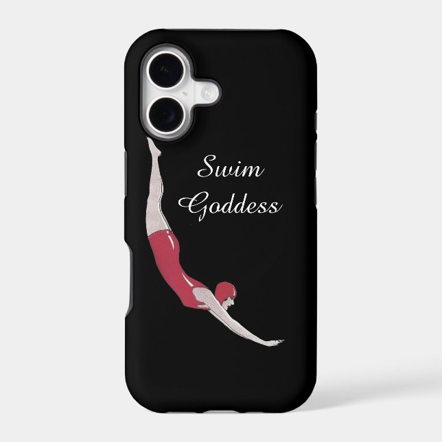 Swim Goddess iPhone Case (Back)
