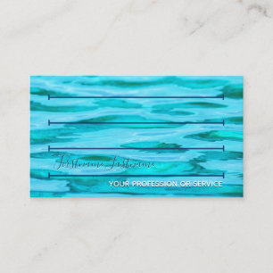 Swim lanes swim coach swim trainer swimming pool b business card