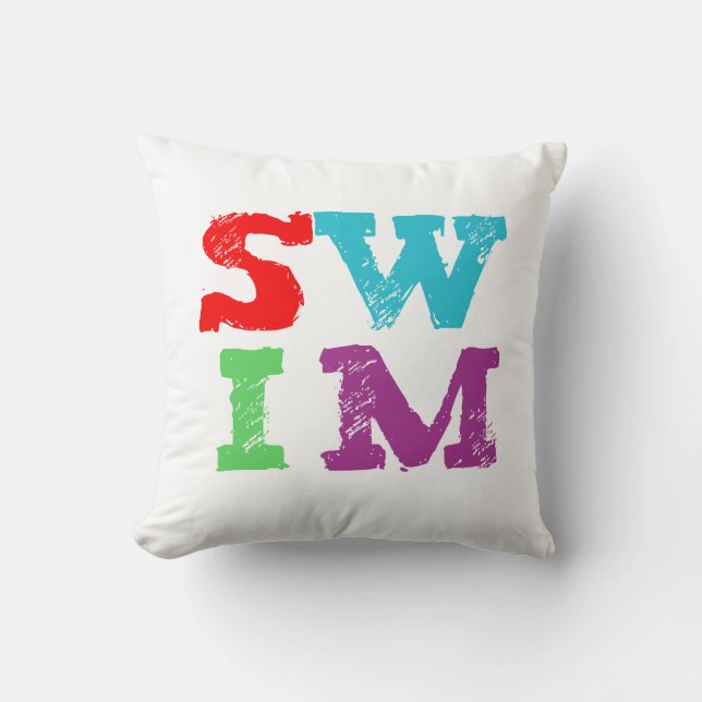 SWIM letters Cushion (Front)