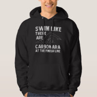 Swim Like There's Carbonara Funny Swimming Humour 