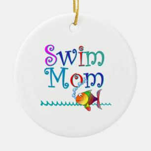 Swim Mum Ceramic Tree Decoration