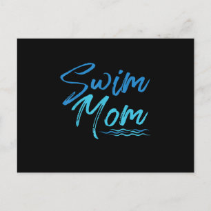 Swim Mum Swimming Funny Cute Gift Holiday Postcard