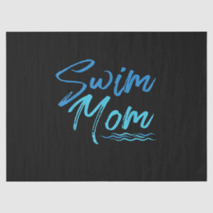 Swim Mum Swimming Funny Cute Gift Tissue Paper