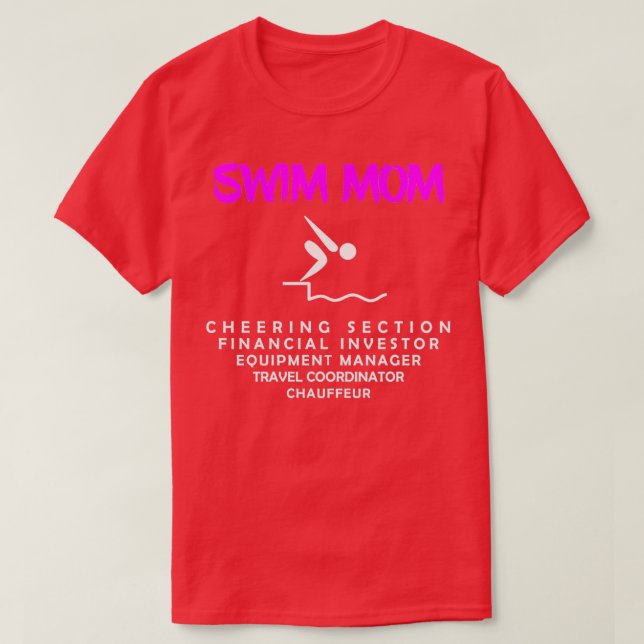 Swim Mum T-Shirt (Design Front)