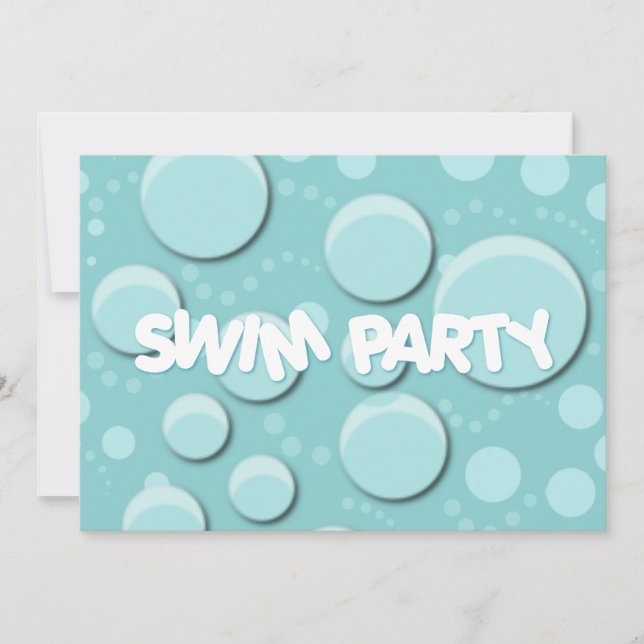 Swim Party Invitation (Front)