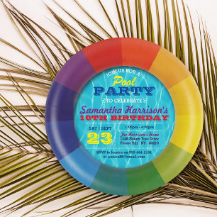 Swim Ring Summer Party Pool Birthday Invitations