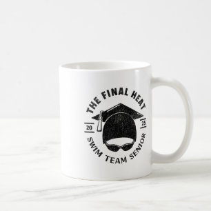 Swim Senior 2025 Graduation Cap  Coffee Mug