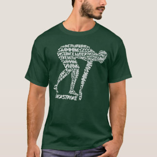 Swim Sport Swimmerypography Boys Dad Competitive S T-Shirt