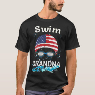 Swim Swimmer Funny Swimming Grandma Goggles Cap ho T-Shirt