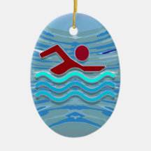 SWIM Swimmer Love Heart Pink Red Pool NVN695 FUN