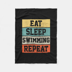 Swim Swimmer Swimming   Gift Fleece Blanket