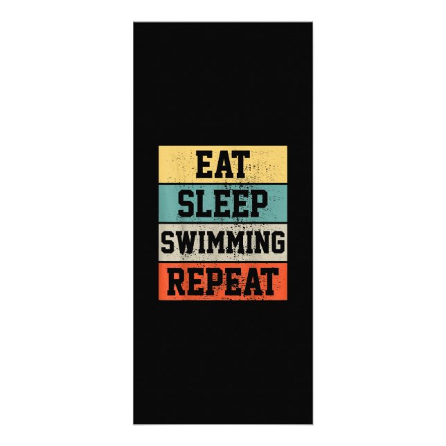 Swim Swimmer Swimming   Gift Rack Card (Front)