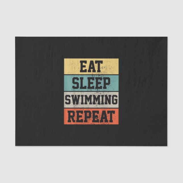Swim Swimmer Swimming   Gift Tissue Paper (Front)