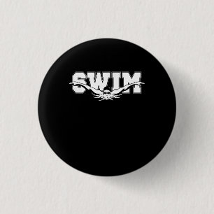 Swim Swimmers Competitive Swimming Athletic Gift 3 Cm Round Badge