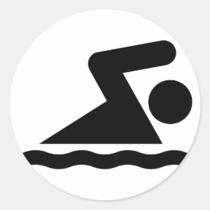 Swim Symbol Sticker