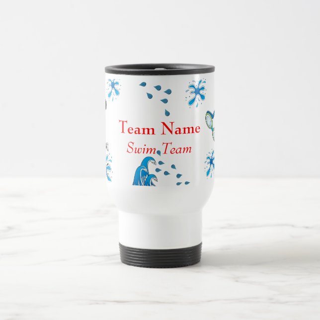 Swim Team Customisable Travel Mug (Center)