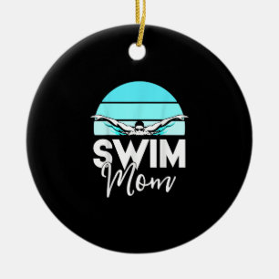 Swim Team Mum Mor School Swimming Meet Swimmer Ceramic Tree Decoration