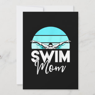 Swim Team  Mum Mor School Swimming Meet Swimmer Holiday Card