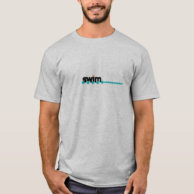 "Swim"  Text Graphic- Tshirts (Front)
