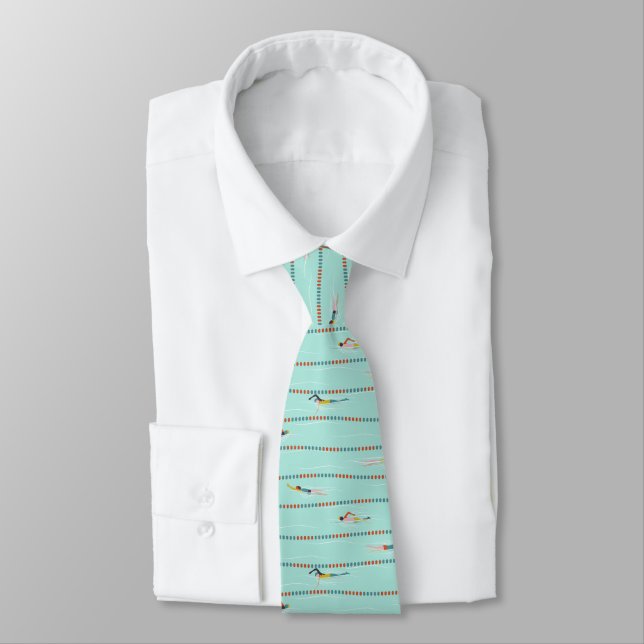 Swim to Win swimmers neck tie 2 (Tied)