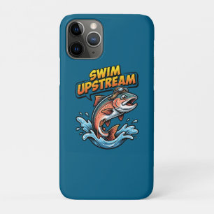 Swim Upstream Salmon Motivational Case-Mate iPhone Case