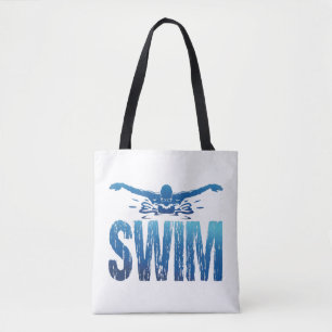 Swim - Vintage Swimmer Tote Bag