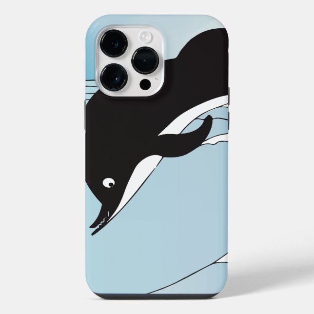 Swim With Dolphins iPhone Case (Back)