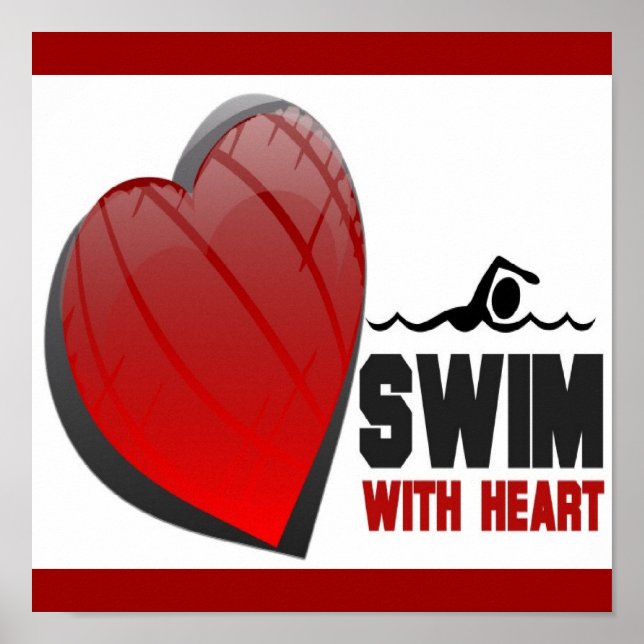 SWIM WITH HEART POSTER (Front)
