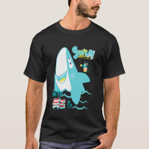 Swim With Me Beach Men Women Kids Funny Graphic De T-Shirt