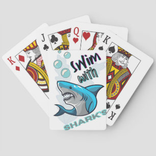 swim with sharks playing cards