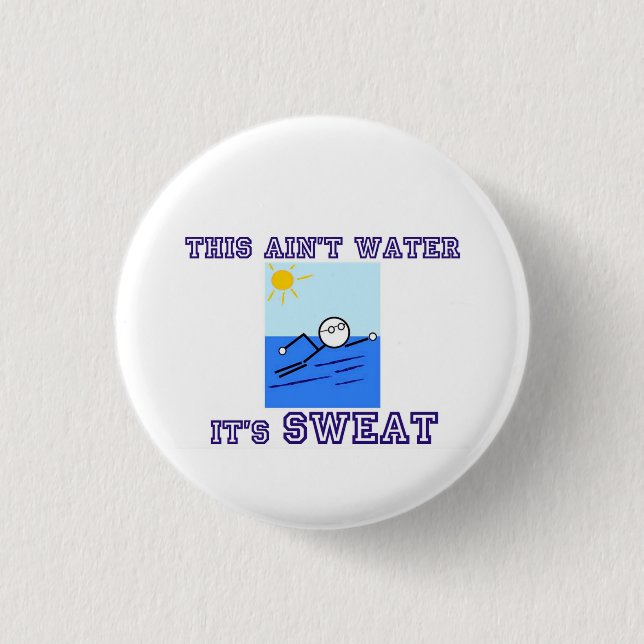 Swimmer 3 Cm Round Badge (Front)
