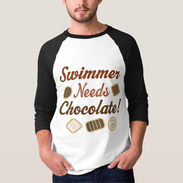 Swimmer Chocolate T-Shirt (Front)