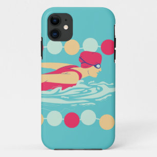 Swimmer girl Case-Mate iPhone case