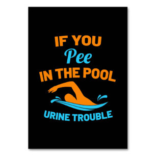 Swimmer Pee In The Pool Table Number