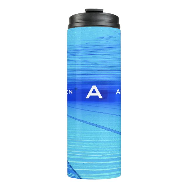 Swimmer Personalised Thermal Tumbler (Front)