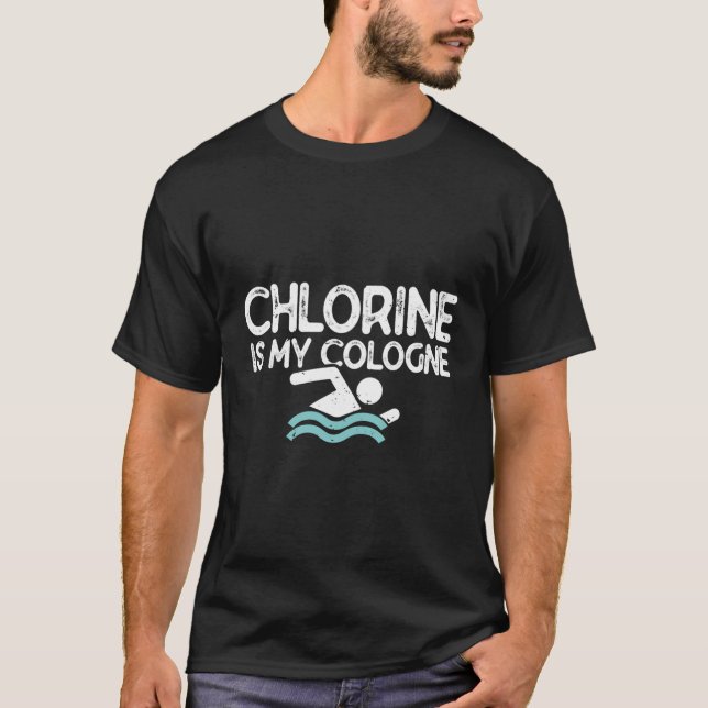 Swimmer Shirts For Men Funny Swimming Pool Gifts (Front)